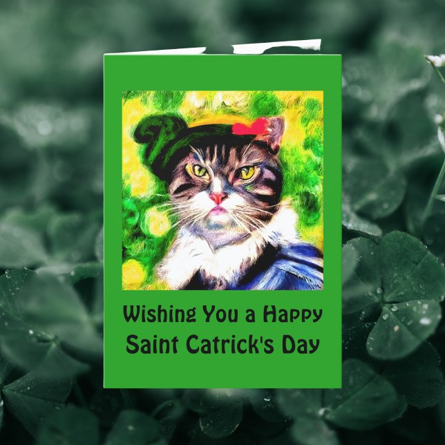 Cartes Pour Fêtes Annuelles Vous souhaitant un Joyeux Saint Catrick's Day Drôl (Créateur téléchargé)