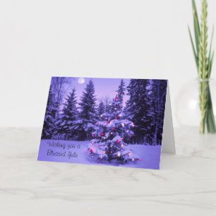 Cartes Pour Fêtes Annuelles Vous souhaitant un Noël béni
