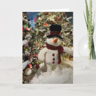 CARTES POUR FÊTES ANNUELLES VOUS SOUHAITER UN TRÈS JOLI NOËL DIT SNOWMAN