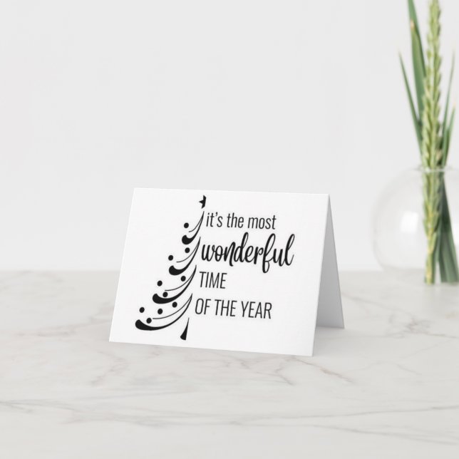 CARTES POUR FÊTES ANNUELLES ***VOUS SOUHAITEZ CÉLÉBRER LES VACANCES AVEC VOUS* (Devant)