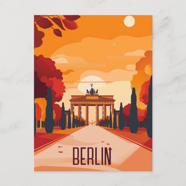 Cartes Pour Fêtes Annuelles Voyage à Berlin (Devant)