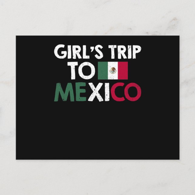 Cartes Pour Fêtes Annuelles Voyage de filles au Mexique (Devant)