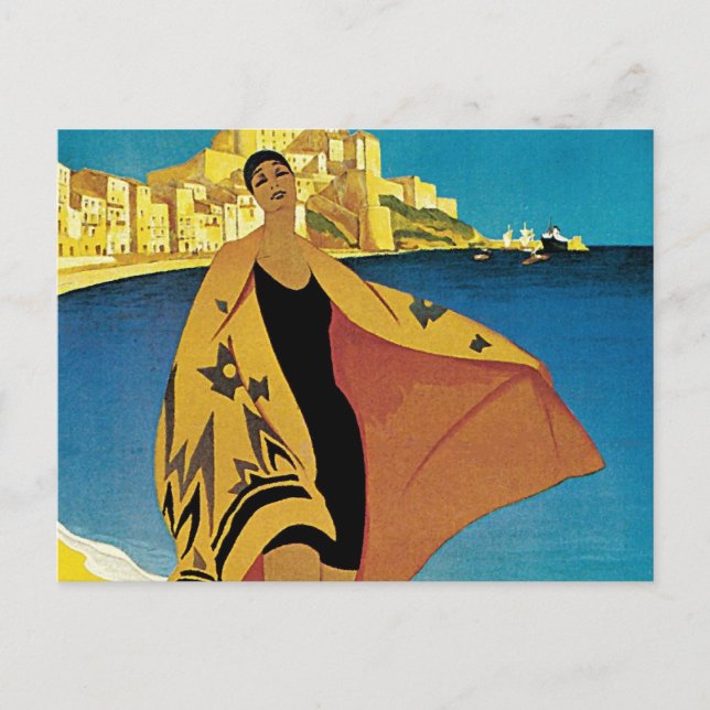 Cartes Pour Fêtes Annuelles Voyage vintage (Devant)