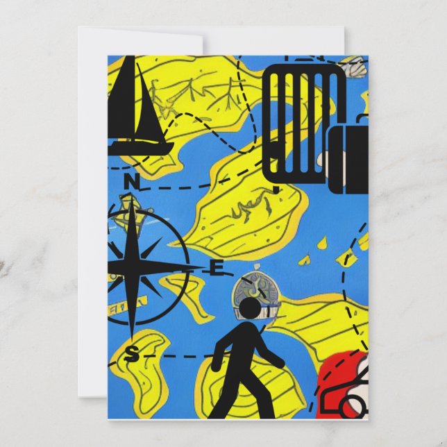Cartes Pour Fêtes Annuelles Voyageur mondial (Devant)