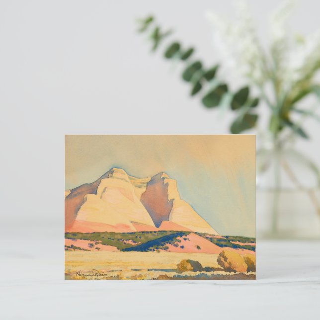Cartes Pour Fêtes Annuelles Vue du Mont Carmel, Utah par Maynard Dixon (Debout devant)