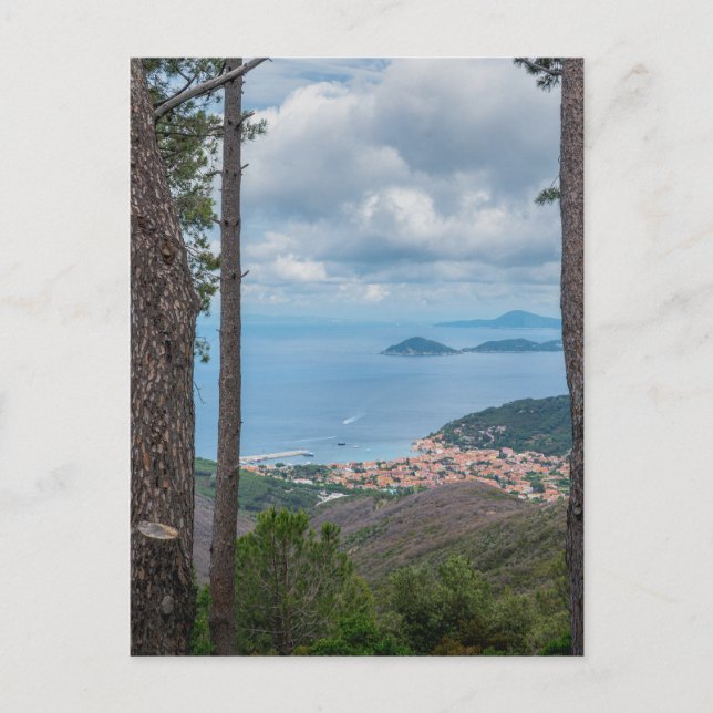 Cartes Pour Fêtes Annuelles Vue pittoresque sur Marciana, Elba (Devant)