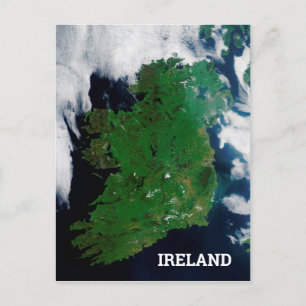 Cartes Pour Fêtes Annuelles Vue satellite de l'Irlande