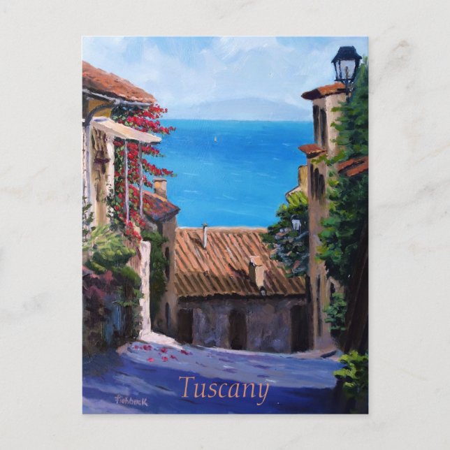 Cartes Pour Fêtes Annuelles Vue sur la Toscane côtière (Devant)