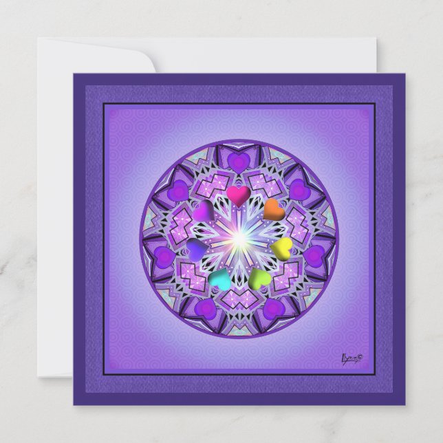 Cartes Pour Fêtes Annuelles W2 pourpre (Devant)