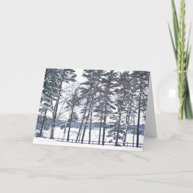 Cartes Pour Fêtes Annuelles Walden Pond : Profitez des plaisirs de la saison (Devant)