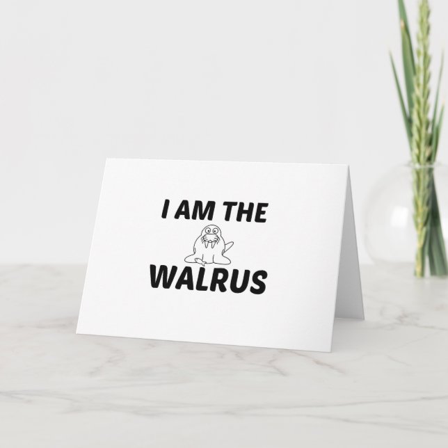 CARTES POUR FÊTES ANNUELLES WALRUS (Devant)