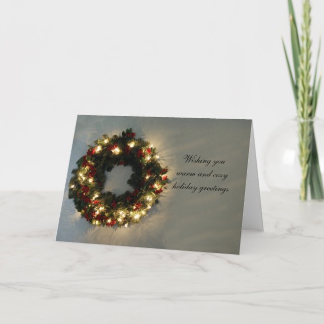 Cartes Pour Fêtes Annuelles Warm Greetings (Devant)
