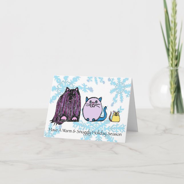 Cartes Pour Fêtes Annuelles warm & snuggly holiday season - holiday card (Devant)