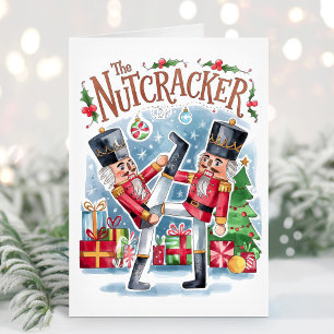 Cartes Pour Fêtes Annuelles Watercolor Nutcracker Funny Christmas Card