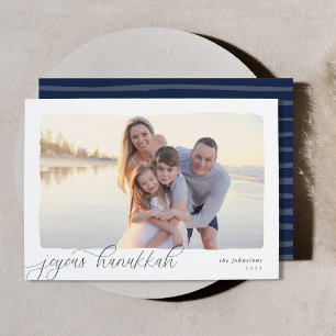 Cartes Pour Fêtes Annuelles Wavy (homonymie)   Simple Photo horizontale Hanukk