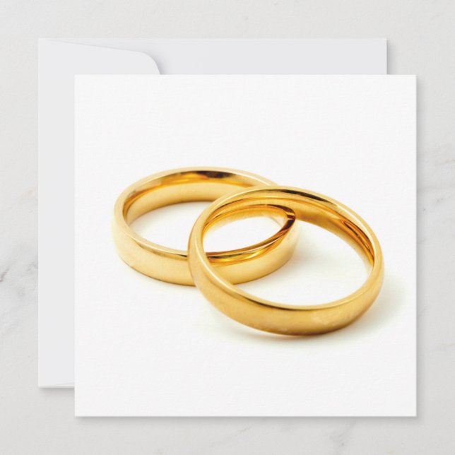 Cartes Pour Fêtes Annuelles Wedding rings (Devant)