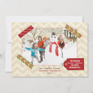 Cartes Pour Fêtes Annuelles Weihnachten Foto-Karte
