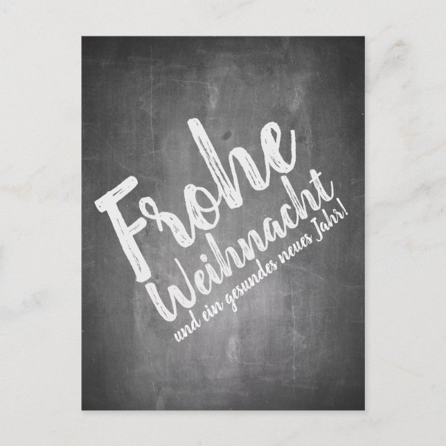 Cartes Pour Fêtes Annuelles Weihnachtsgrüße auf der Kreidetafel (Devant)