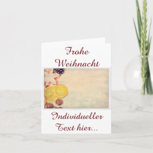 Cartes Pour Fêtes Annuelles Weihnachtsmotiv mit Früchten...