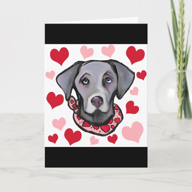 CARTES POUR FÊTES ANNUELLES WEIMARANA (Devant)