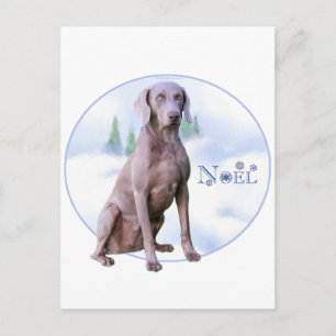 Cartes Pour Fêtes Annuelles Weimaraner Noel