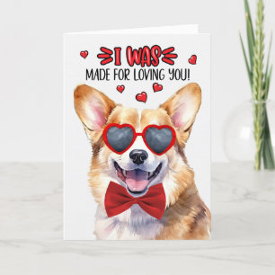 Cartes Pour Fêtes Annuelles Welsh Corgi Chien fait pour vous aimer Valentine