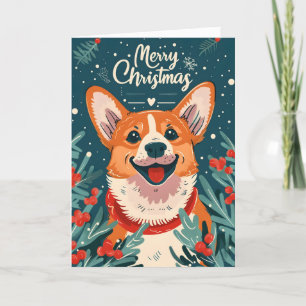 Cartes Pour Fêtes Annuelles Welsh Corgi Christmas