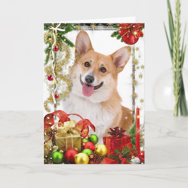 Cartes Pour Fêtes Annuelles Welsh Corgi Christmas (Devant)