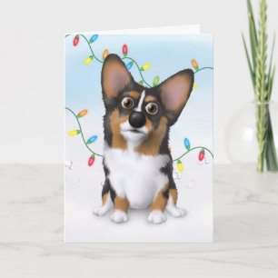 Cartes Pour Fêtes Annuelles Welsh Corgi WC1 Noël