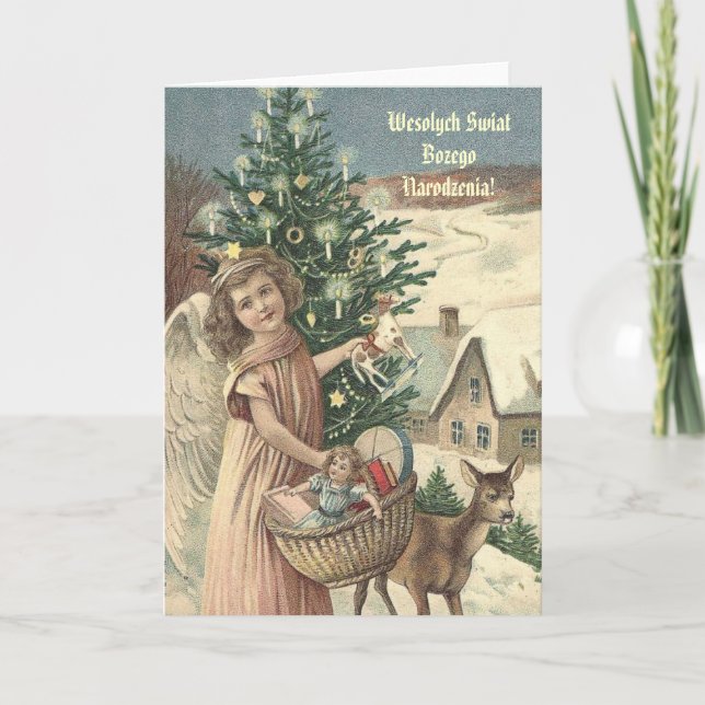 Cartes Pour Fêtes Annuelles Wesolych Swiat Bozego Narodzenia ! (Devant)