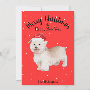 Cartes Pour Fêtes Annuelles West Highland Terrier Noël