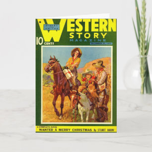 Cartes Pour Fêtes Annuelles Western Story 1937 Revue de Noël