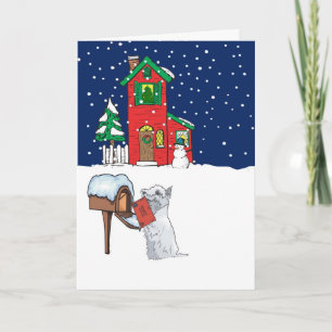 Cartes Pour Fêtes Annuelles Westie Christmas Mail
