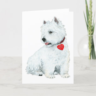 Cartes Pour Fêtes Annuelles Westie Love