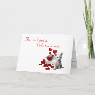 Cartes Pour Fêtes Annuelles Westie Valentine, soit le mien