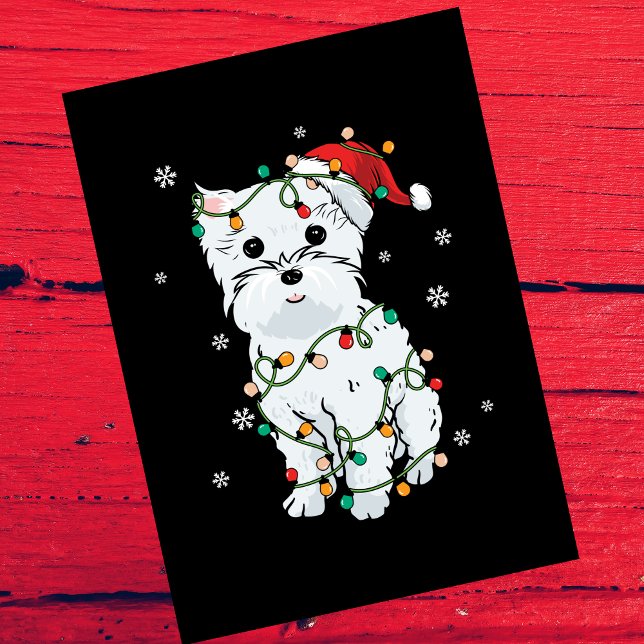 Cartes Pour Fêtes Annuelles Westin Feux d'arbre de Noël sur le noir (Créateur téléchargé)