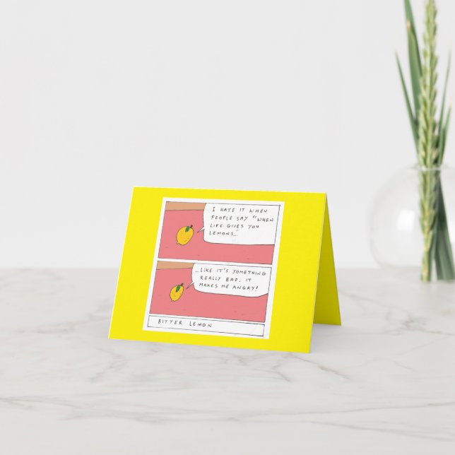 Cartes Pour Fêtes Annuelles When life gives you lemons birthday card (Devant)