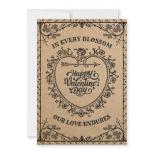 Whimsical Kraft Antique Arrow Heart Valentine