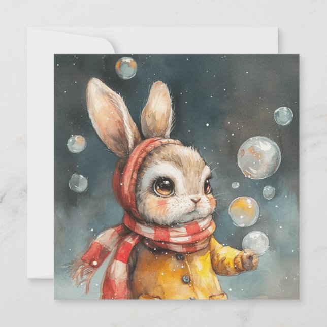 Cartes Pour Fêtes Annuelles Whimsy se demande : 🐇 téléchargeables inspirés du (Devant)