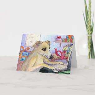Cartes Pour Fêtes Annuelles Whippet Noël shopping en ligne