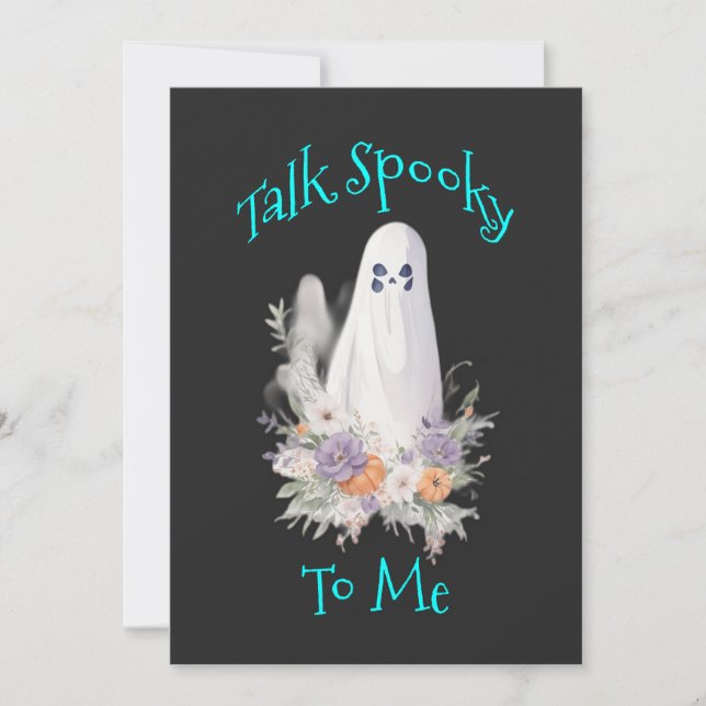 Cartes Pour Fêtes Annuelles Whispering Wraith Ghost (Devant)