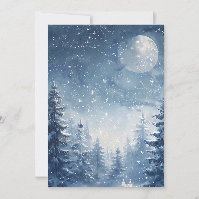 Cartes Pour Fêtes Annuelles Whispers of the Winter Forest (Devant)