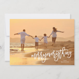 Cartes Pour Fêtes Annuelles White Merry Tout photo