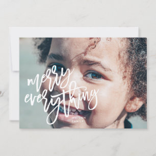Cartes Pour Fêtes Annuelles White Merry Tout photo