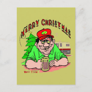 Cartes Pour Fêtes Annuelles White Trash