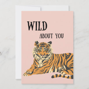 Cartes Pour Fêtes Annuelles Wild About You Jungle Tiger Saint Valentin