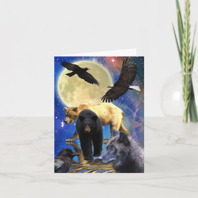 Cartes Pour Fêtes Annuelles WILDERNESS CITIZENS Wildlife Supporter Poem (Devant)