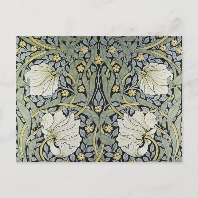 Cartes Pour Fêtes Annuelles William Morris - Design Motif Pimpernel (Devant)
