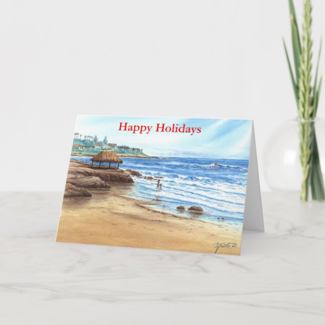 CARTES POUR FÊTES ANNUELLES WIND N' SEA, LA JOLLA, CALIFORNIA (Devant)