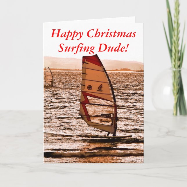 CARTES POUR FÊTES ANNUELLES WINDSURFING UK (Devant)